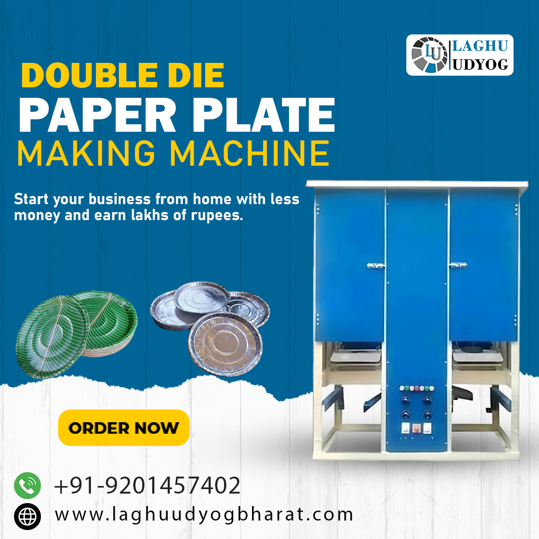 double die paper plate machine